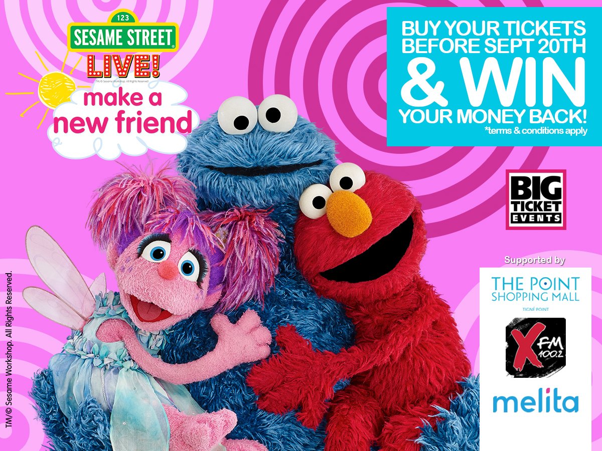 Buy Your Tickets to Sesame Street Live: Make A New Friend Before 20th September & Win Your Money Back new york, we love new york